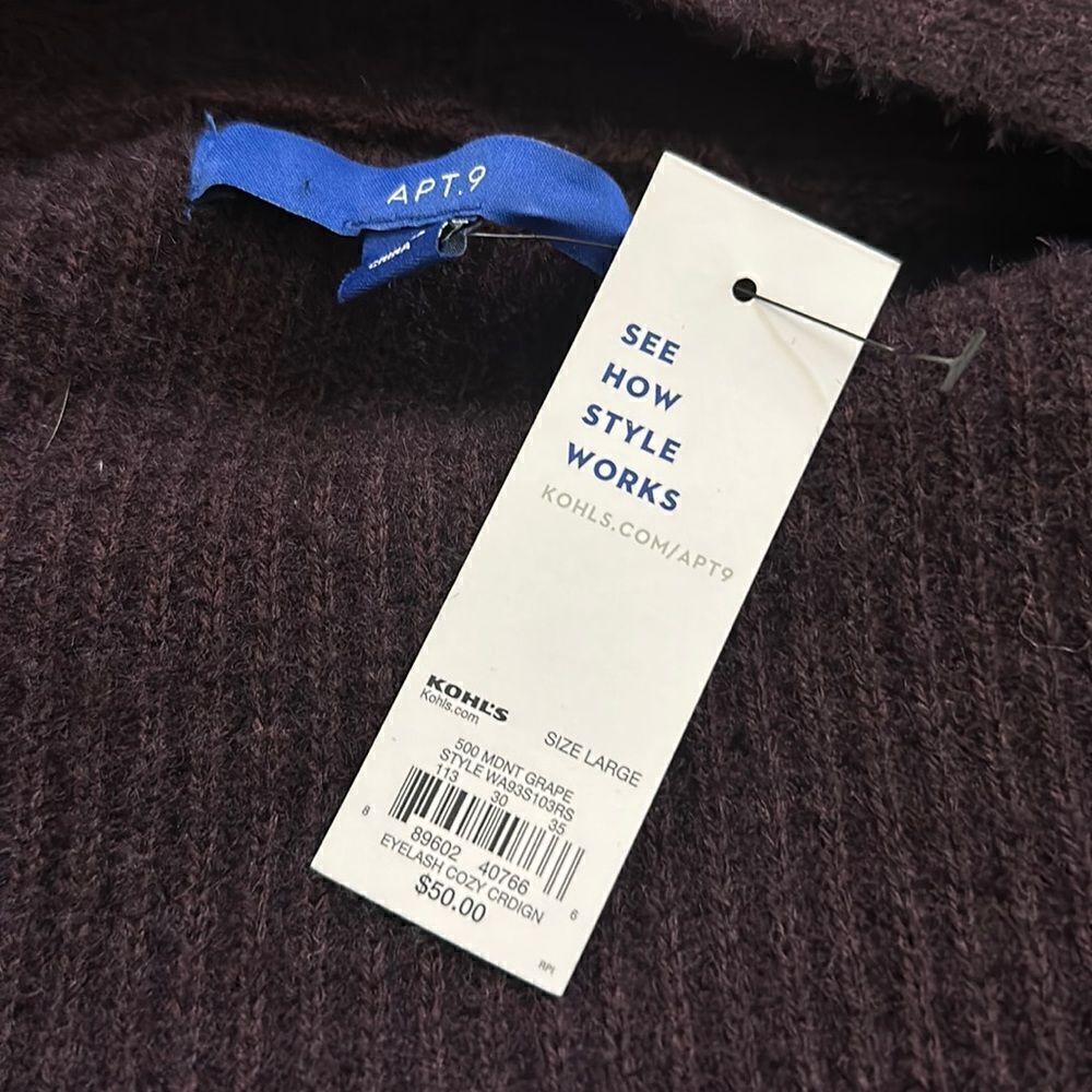 Apt 9 Open Front Cardigan - Picture 2 of 6